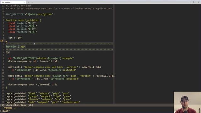 A Shell Script to Keep a Bunch of Dockerized Example Apps Up to Date смотреть онлайн