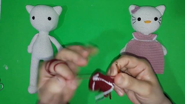 Amigurumi Hello Kitty Yapımı Amigurumi Bebek Yapımı Amigurumi Hello Kitty Elbise Yapımı-08