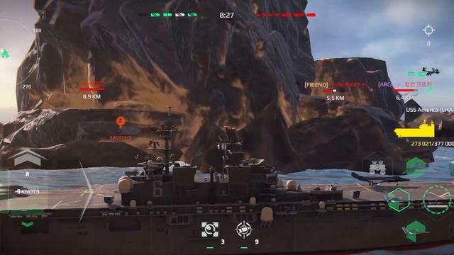 USS American (LHA-6) with Drone KUS-FC , F-3 | Modern Warships смотреть онлайн