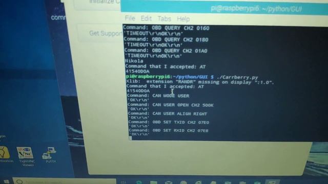 RPi + Carberry Python demo смотреть онлайн