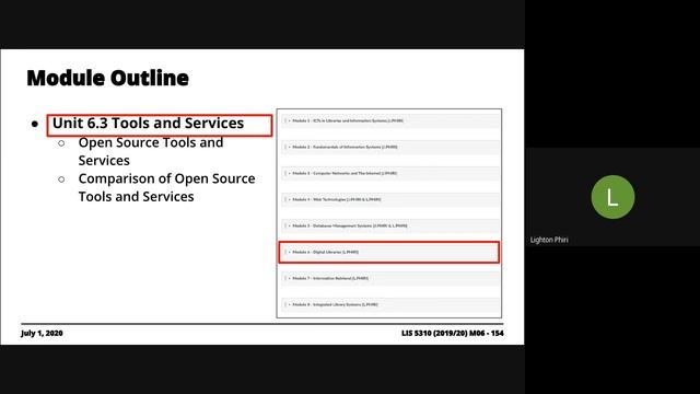 Unit 6.3 Digital Libraries: Tools and Services | 2019/20 LIS 5310 смотреть онлайн