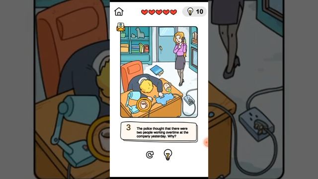 [GAMEPLAY] Brain Out : Detective || Staff Working Overtime смотреть онлайн