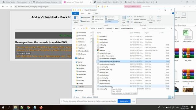 How to Create Virtual Host Name using WampServer and Install WordPress - 2020 смотреть онлайн