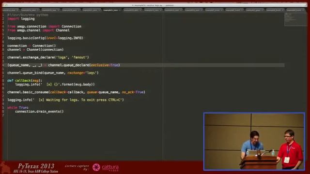 11 Asynchronous, Evented Messaging with AMQP, Kombu, and gevent смотреть онлайн
