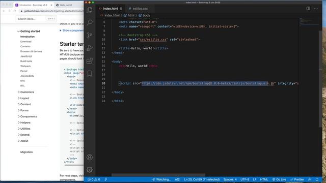 ?Cómo PERSONALIZAR los estilos CSS de Bootstrap 5 con SASS ? (PASO a PASO) смотреть онлайн