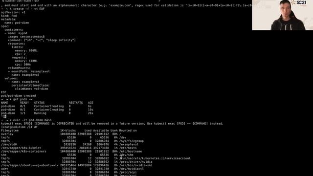 4 Storage hands on - SC21 Tutorial: Unified Cyber Infrastructure with Kubernetes смотреть онлайн