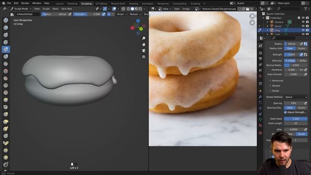 Blender 3.0 Beginner Tutorial Part 5: Sculpting смотреть онлайн