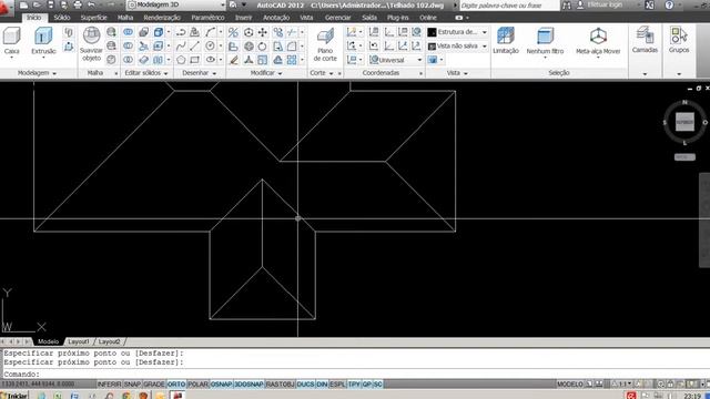 Telhado 5 - AutoCad 3D - Método dos Retângulos смотреть онлайн