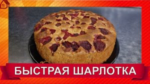 За 5 минут работы! Быстро, Просто и очень Вкусно! ШАРЛОТКА ЗИМНЯЯ с замороженными яблоками
