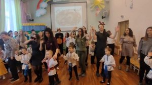 Флешмоб дети+родители на утреннике , посвящённом Международному женскому дню 8 МАРТА.