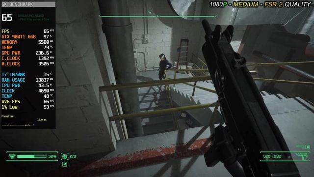 RoboCop: Rogue City | GTX 980 Ti | 1080p - All Settings | FSR 2.2 (Quality) смотреть онлайн