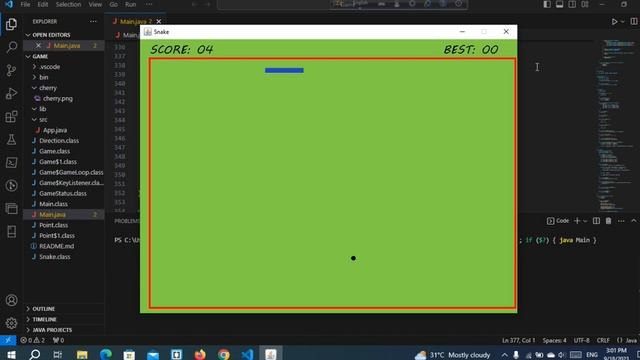 Java | Snake game | Java snake game coding смотреть онлайн