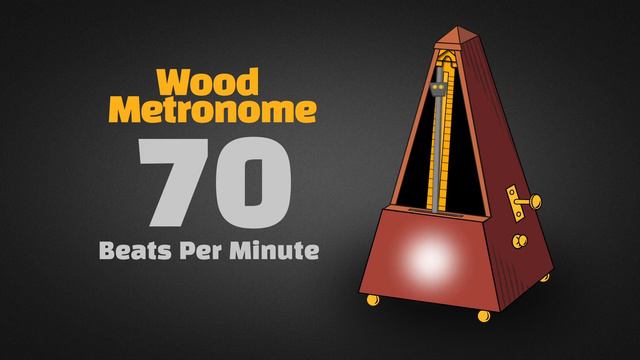 70 BPM Wood Metronome [30 Minuts] смотреть онлайн