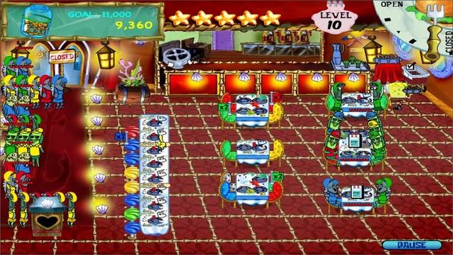 SpongeBob SquarePants Diner Dash - Level #40 - Anchors Away X смотреть онлайн