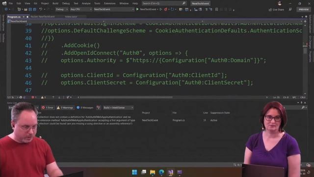 Building "Next Tech Event" using Blazor and RavenDB Part 6 Authentication) смотреть онлайн