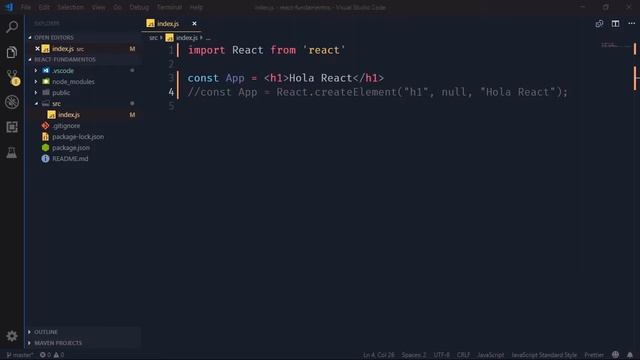 Curso React Core ⚛ | # 7 Crear un Elemento y montarlo en DOM смотреть онлайн