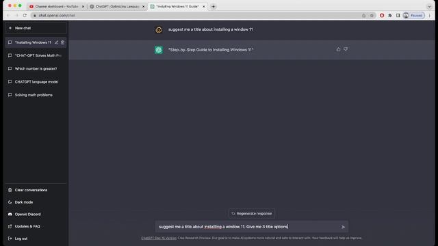 Generate Youtube Video Titles and Description using CHAT-GPT смотреть онлайн