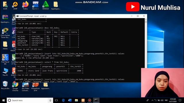 Membuat Database di Mysql Server Melalui CMD | Perintah Insert,Select,Update,Delete смотреть онлайн