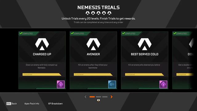 NEMESIS Level 100 Weapon Mastery Trials Apex Legends All Challenge Showcase смотреть онлайн