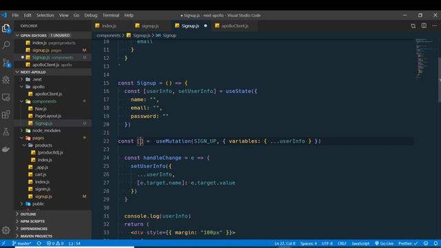 สร้างเวบแอพด้วย NextJS, Graphql, Apollo Client - 7 Mutation (sign up) смотреть онлайн