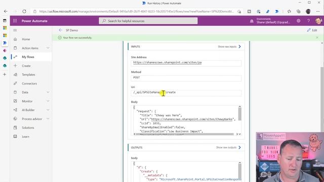 Create a SharePoint Online site with Power Apps and Power Automate via the Rest API смотреть онлайн