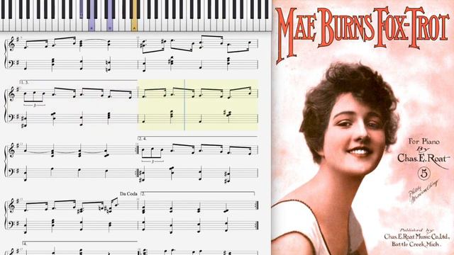 Mae Burns Fox Trot by Charles Roat (1916, Fox Trot piano) смотреть онлайн