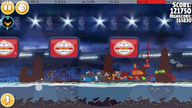 Angry Birds Seasons NBA Ham Dunk Finals Level 1-15 Walkthrough 3 Star смотреть онлайн