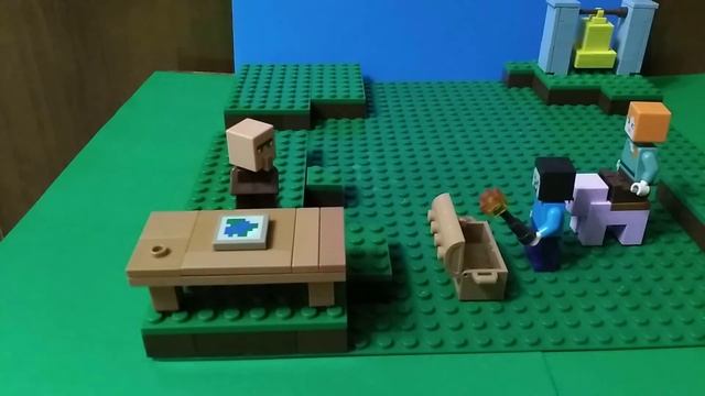 LEGO Minecraft. Приключения Алекса, Стива и жителя (1 Серия)