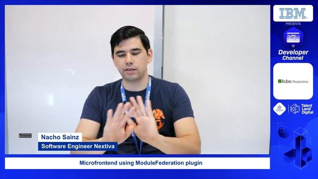 Microfrontend using ModuleFederation plugin. Nacho Sainz. Nextiva #Developer #TalentLand смотреть онлайн