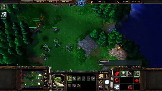 Denying an Undead Expansion the Entire Game - Level 6 Blademaster, Level 4 Shadow Hunter - WC3 смотреть онлайн