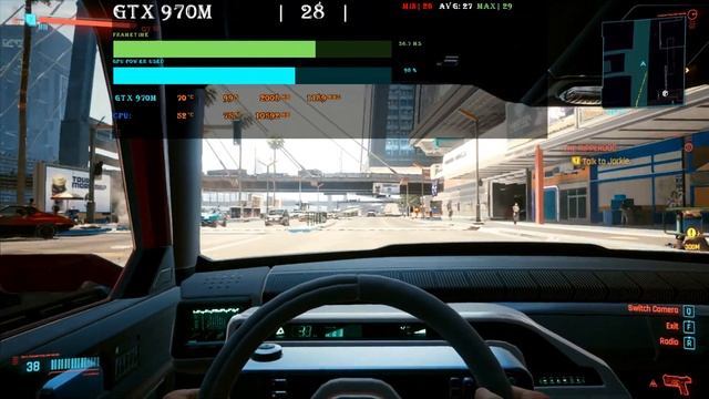 ?CyberPunk 2077 on Nvidia GTX 970M смотреть онлайн