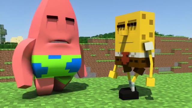 Губка Боб в майнкрафт (мультик)
