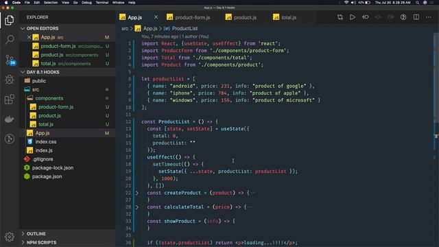 React JS Shopping Cart using Hooks #49 смотреть онлайн