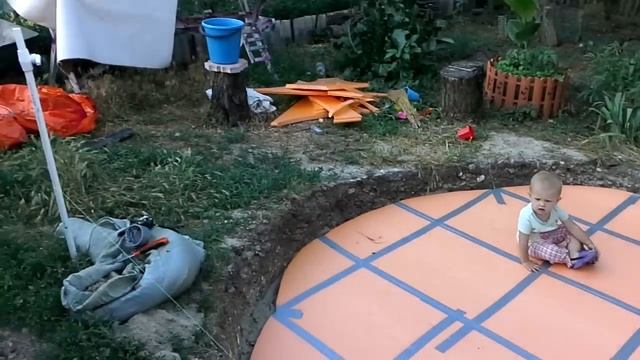 Установка каркасного бассейна на неровном участке