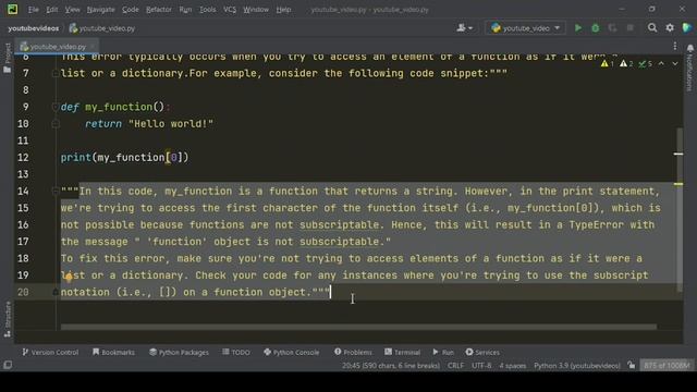 "Fixing TypeError 'function' Error | Python Debugging" смотреть онлайн