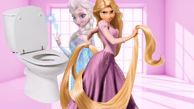 Леди Баг и Супер Кот Эльза и Рапунцель КАКАЮТ в ТУАЛЕТЕ. Принцесса Эльза КАКАЕТ. КАКАШКИ Леди Баг. смотреть онлайн