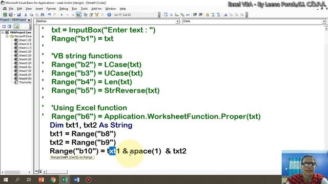 Excel VBA -Part 19 : String, Date & Time functions in Konkani & English for ITI COPA trainees смотреть онлайн
