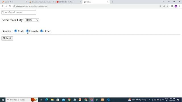 How do I get the value of a radio button in PHP | #rehan_sir|#y3class смотреть онлайн