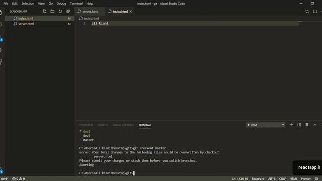 بخش دوم stash قسمت دوازدهم آشنایی با دستور - GitHub و Git آموزش смотреть онлайн
