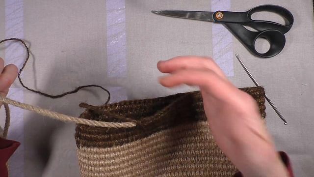 Сумка-торба из джута \\ Jute bag смотреть онлайн