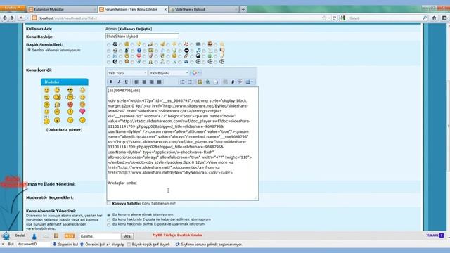 Mybb SlideShare Mykod Eklemek смотреть онлайн