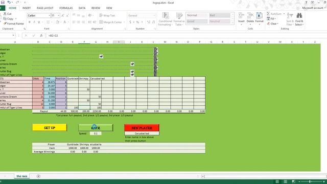 Horse Racing Game (Excel Simulation Game) смотреть онлайн