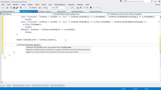 Custom Paging and Sorting in Web Grid Helper | ASP.Net MVC смотреть онлайн