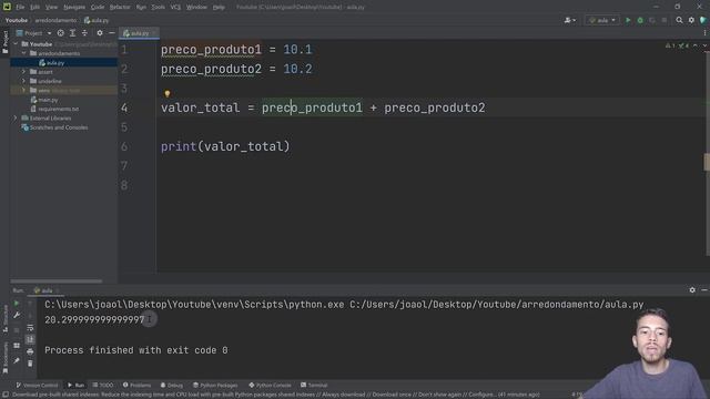 Contas em Python Não Estão Certas? Números com Muitas Casas Decimais смотреть онлайн