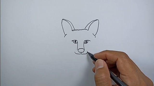 How to draw a fox face | Easy Drawings смотреть онлайн