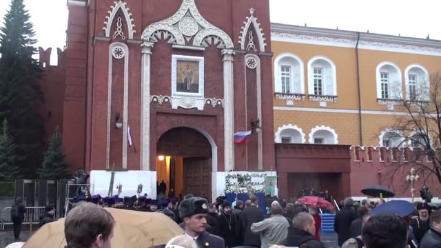 Освящение иконы свт. Николая на Никольской башне смотреть онлайн