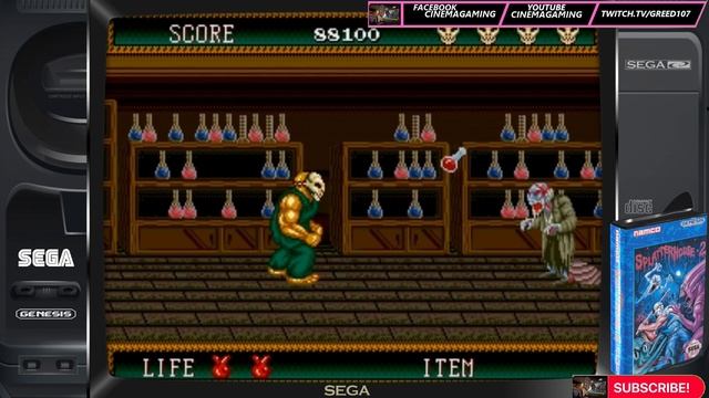 SPLATTERHOUSE 2 SEGA GENESIS (RETRO REVIEW) смотреть онлайн