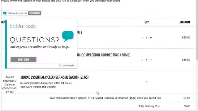 Промокоды, promo code Lookfantastic смотреть онлайн