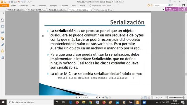 Video Clase 30 04 E S Parte II смотреть онлайн