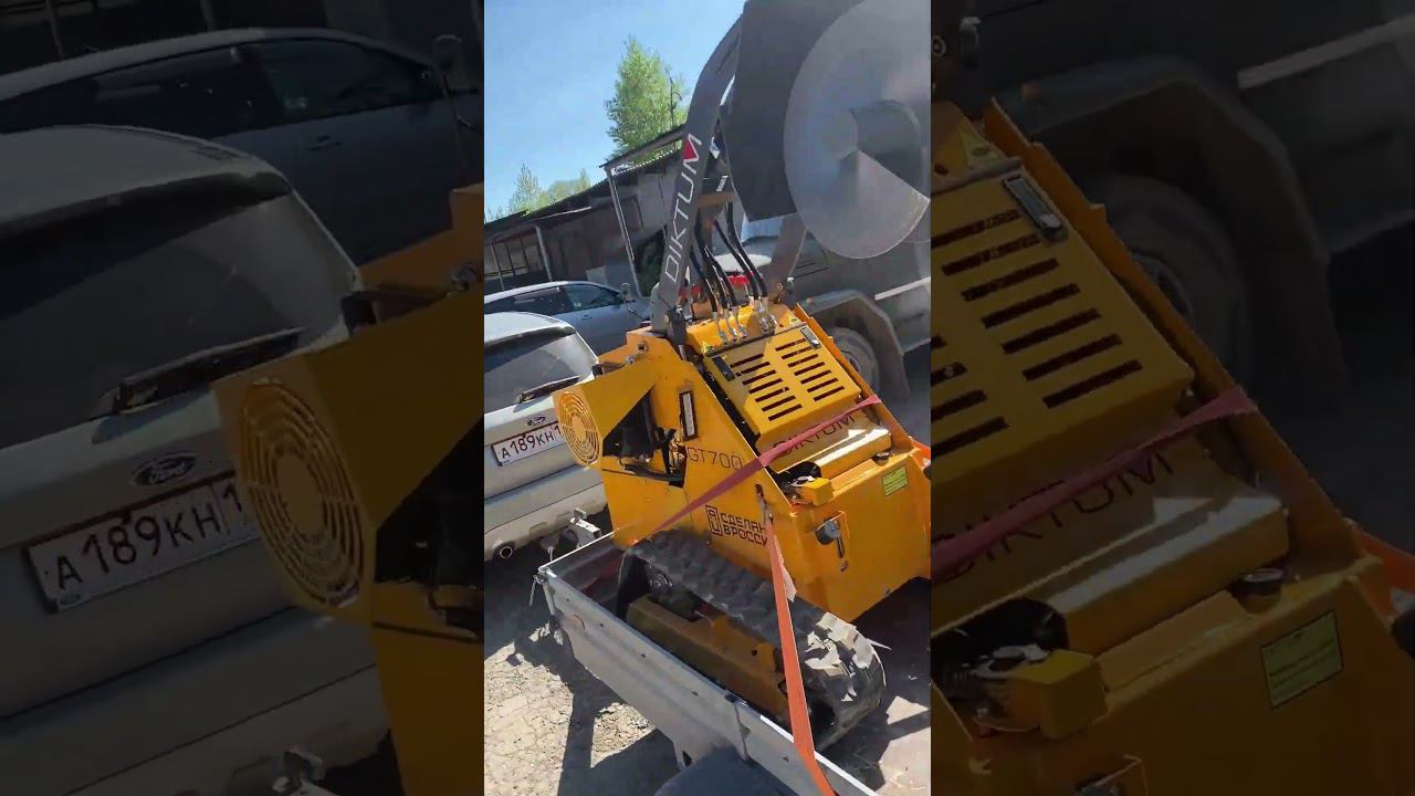 «Диктум» едет на испытание траншеекопателя #спецтехника #минипогрузчик #диктум #траншея смотреть онлайн